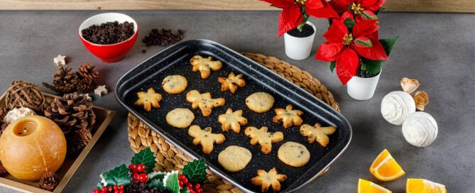 Chocolate and orange Christmas cookies - Vitrinor