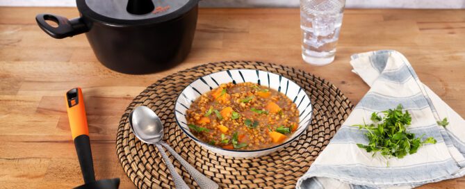 Lentils with sweet potato - Vitrinor