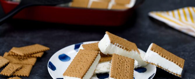 Helado casero de sándwich de nata - Vitrinor